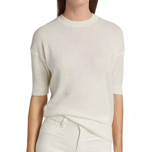 THEORY Feather Cashmere Easy Pull Over Sweater, Petite - Picture 3 of 13